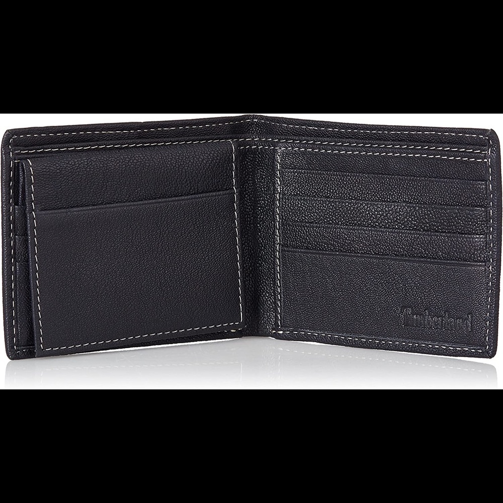 New Timberland Wallet 6 Card Slot 2 Pockets Removable ID Slot w/ RFID Security - Picture 3 of 4